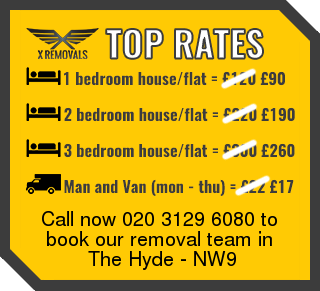 Removal rates forNW9 - The Hyde